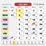Singapore Calendar Jul 2023