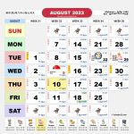 Singapore Calendar Aug 2023
