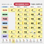 Singapore Calendar Dec 2023