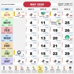 Singapore Calendar May 2026